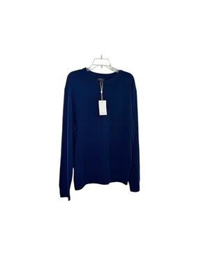 Quince Mongolian Cashmere Crewneck Sweater Blue Size XL New